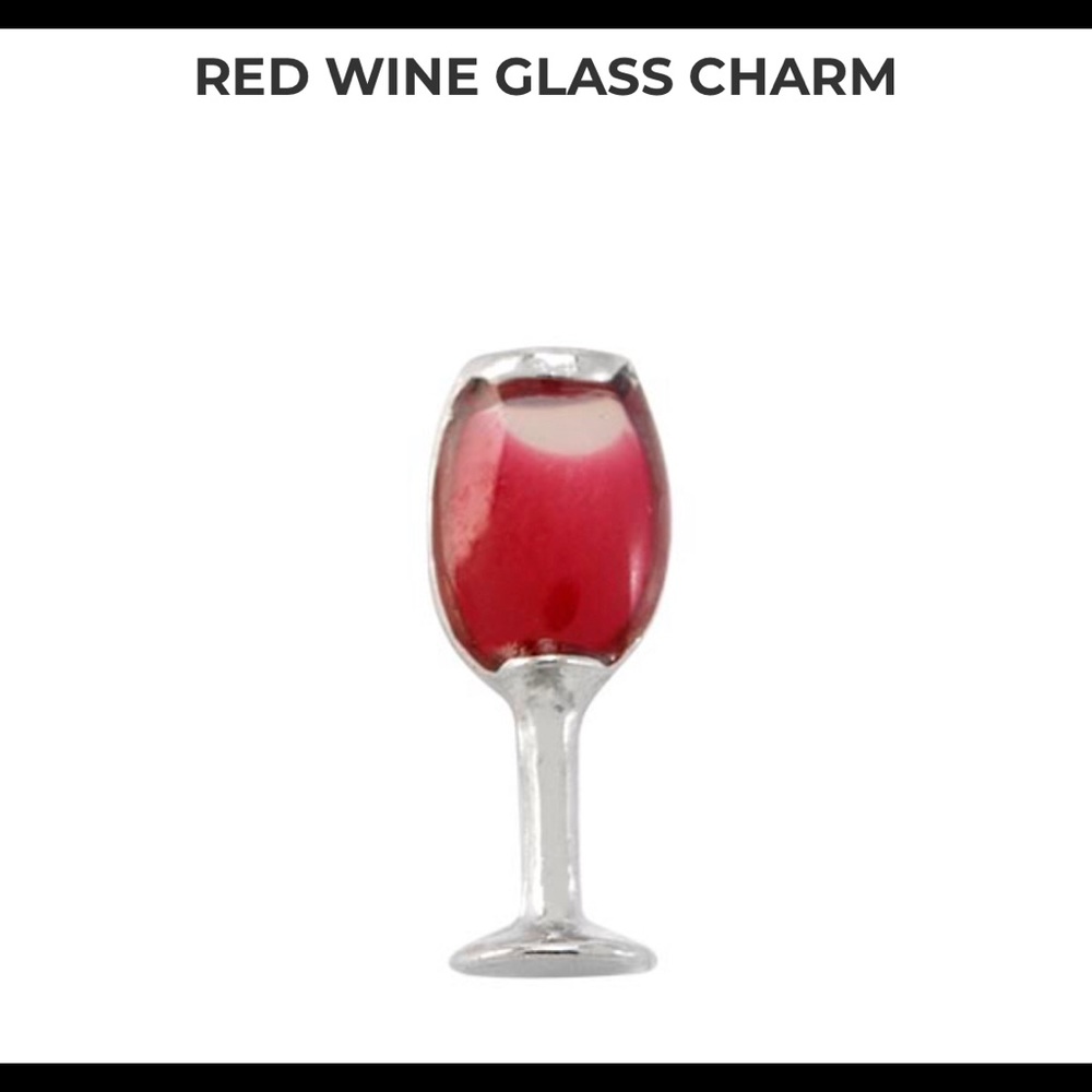 Origami Owl red wine charm